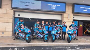 Presentación del equipo Aspar en Qatar.