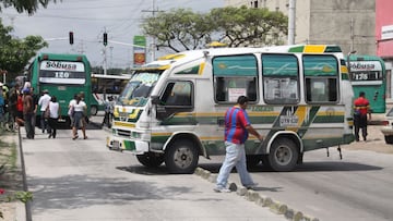 Paro de buses en Barranquilla. Conozca las razones por las cuales el gremio de conductores se manifiesta y los principales puntos de concentraci&oacute;n.