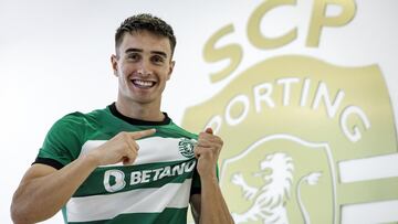 Fresneda, con la camiseta del Sporting CP.