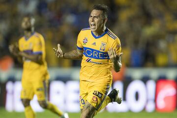 El jugador chileno llegó a los Tigres con los pergaminos de haber sido campeón de América en 2016. Llegó a Tigres en el Clausura 2017. Entre otros clubes, jugó en el Nápoles, Gremio, Valencia, Queens Park Rangers y Hoffenheim.