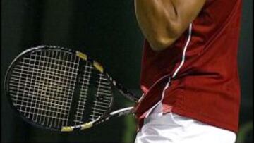 LA MIRADA. El gesto y la mirada de Nadal, hace diez años.