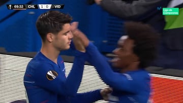 La celebración más triste de Morata tras marcar un gran gol