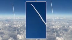 Un pasajero de British Airways graba desde su ventanilla el paso de un misil balístico: momento terrorífico