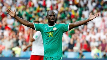 Soccer Football - World Cup - Group H - Poland vs Senegal - Spartak Stadium, Moscow, Russia - June 19, 2018   Senegal&#039;s Moussa Konate reacts   REUTERS/Christian Hartmann