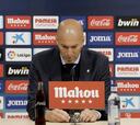 Zidane: "No podemos estar contentos con nuestra Liga"