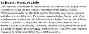 "Leo Messi, ese genio"