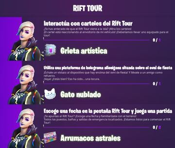 Fortnite Temporada 7: Misiones de Rift Tour