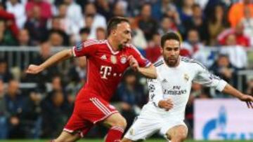 Rib&egrave;ry no pudo superar a Carvajal y Guardiola le sustituy&oacute; en el minuto 71&rsquo;.