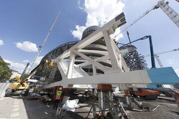 Siguen las obras de reforma del Santiago Bernabéu