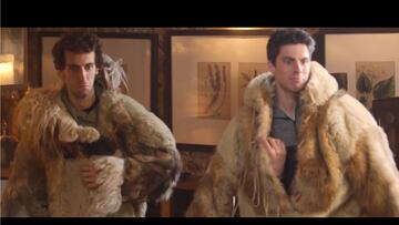 Joan Mir y Álex Rins en trineo