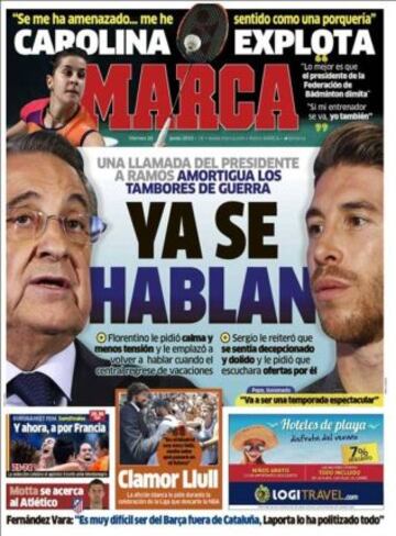 Portadas de la prensa deportiva