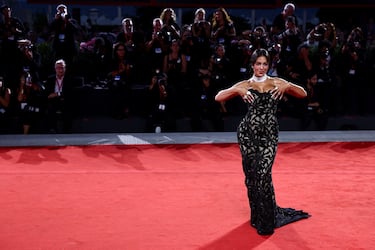 Georgina Rodríguez asiste al Premio Filming Italy Venice, durante el 82º Festival Internacional de Cine de Venecia.