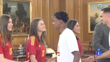 La ¡®verg¨¹enza¡¯ de Lamine Yamal con sus coet¨¢neas Leonor y Sof¨ªa