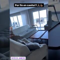 Arturo Vidal exhibe su lujosa vivienda en Río: “Por fin en casita”
