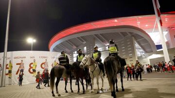 Habrá un despliegue antes del Atlético-Juventus en el Wanda Metropolitano.