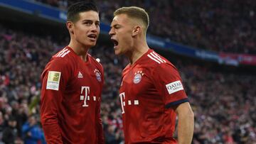 James Rodr&iacute;guez y Joshua Kimmich