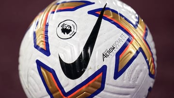 A general view of the Nike branded match ball during the Premier League match at the London Stadium, London. Picture date: Wednesday August 31, 2022. (Photo by John Walton/PA Images via Getty Images)