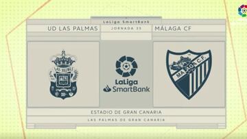 Resumen y goles del Las Palmas vs Málaga de la Liga SmartBank