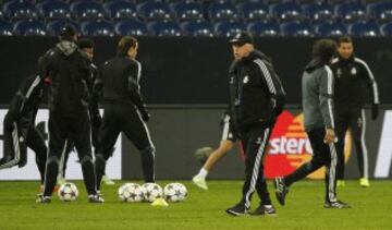 Entrenamiento del Real Madrid en Gelsenkirchen.