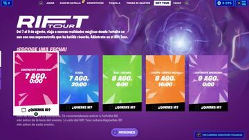 Fechas y horarios de las distintas sesiones del Rift Tour de Ariana Grande en Fortnite