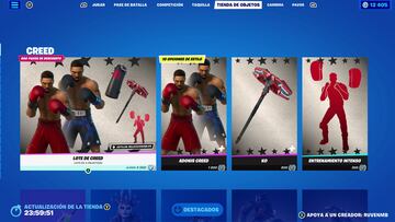 fortnite skin adonis creed rocky michael b jordan