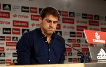 Iker Casillas se emocionó en su despedida