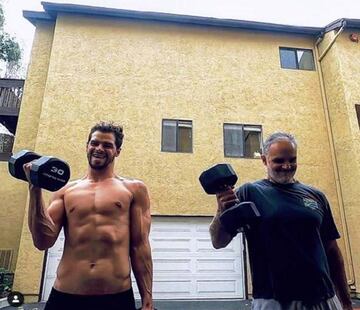 Andrew y su padre.