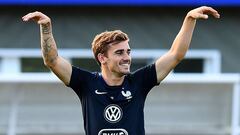 Griezmann, durante un entrenamiento.