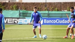 Reniero compartió su primer entrenamiento en Racing