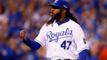 Johnny Cueto estuvo incre&iacute;ble cuando mayor fue la necesidad para sus Kansas City Royals.