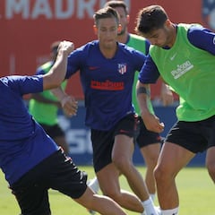 Simeone ensayó con su once para Lisboa: Costa y Llorente en punta