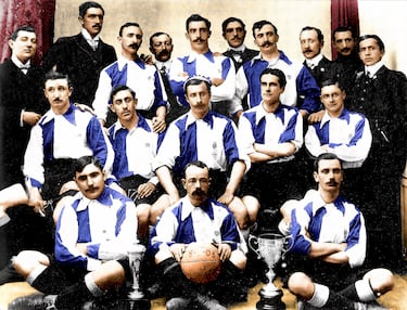 ¿Por qué el Atlético juega de azul y blanco en el Metropolitano?