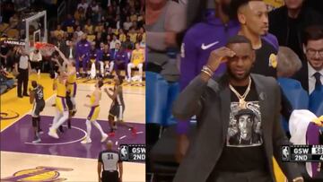 LeBron James quedó en shock: la gran jugada que se hizo viral