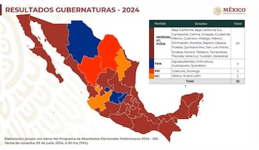 Mapa político 2024: ¿quiénes serán los próximos gobernadores de México y de qué partido son?