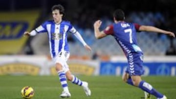 Rub&eacute;n Pardo, jugador de la Real Sociedad.