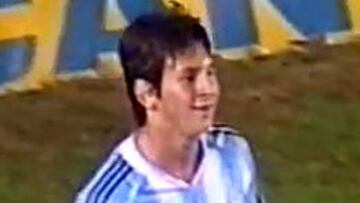 Diez años del debut de Messi con la camiseta de Argentina