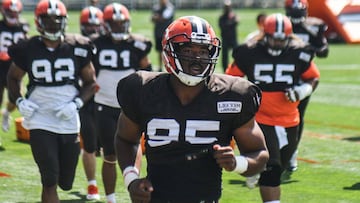 Cleveland Browns podrían perder a Myles Garrett para la semana 1