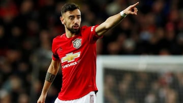 El jugador portugu&eacute;s del Manchester United, Bruno Fernandes, durante un partido.