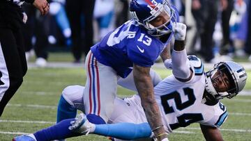 Odell Beckham y Josh Norman en su pelea del año pasado que ha generado un cambio de normas.