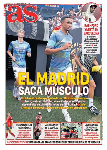 Las portadas de AS de julio