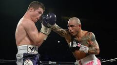 Cotto en su &uacute;ltimo combate ante Canelo &Aacute;lvarez.