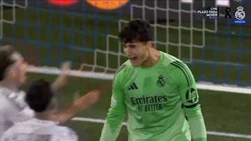 Javi Navarro’s three stunning saves against PSG send Real Madrid into the final