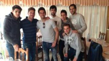 Morata, Ramos, Arbeloa, Albiol, Callej&oacute;n, Diego L&oacute;pez y Nacho.