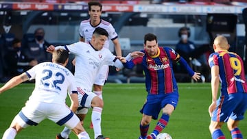 Un Barcelona a la alza se ha metido de lleno a la lucha por la Liga y con el ánimo en el cielo, se miden a un Osasuna que quiere volver a dar un golpe en su orgullo.