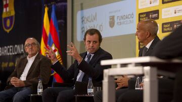 Roures y Sandro Rosell.