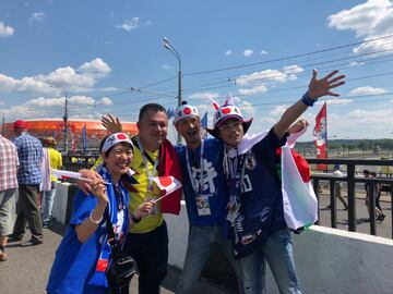Los hinchas colombianos se toman Saransk. Más de 25 millones estarán en el debut de Colombia ante Japón