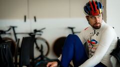 El ciclista eslovaco Peter Sagan, durante una concentraci&oacute;n con el equipo TotalEnergies.