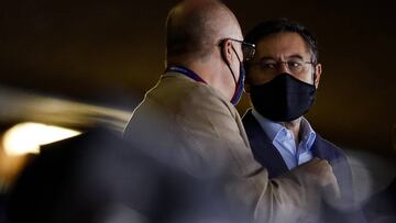 Josep Maria Bartomeu, en el Palau.