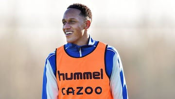 Yerry Mina, fundamental para salvar a Everton del descenso