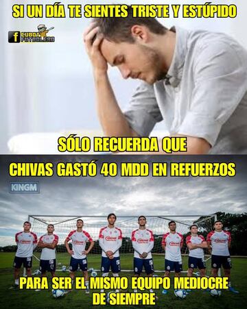 Los memes de la derrota de Chivas ante Tigres